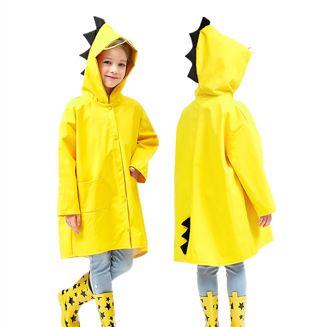 Новый детский свитер унисекс с милым динозавром и Водонепроницаемый полиэстер