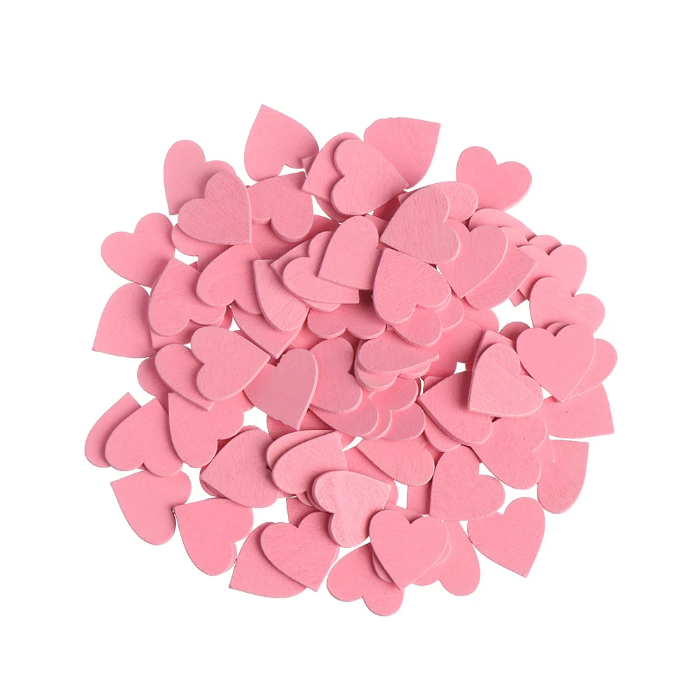 

Деревянные сердечки красные 18 мм 100 шт