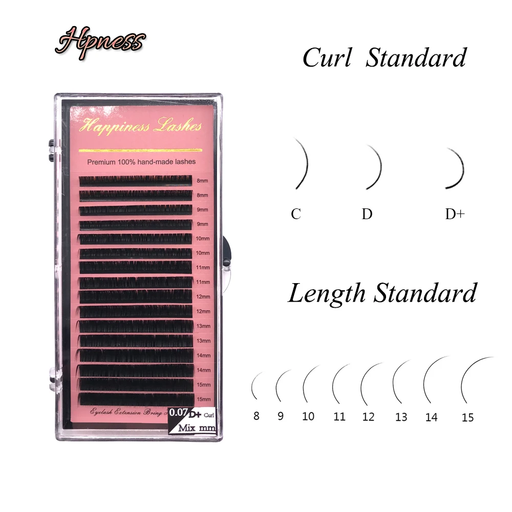 Мягкие ресницы для наращивания 16 линий в лотке норковые Шелковые Классические