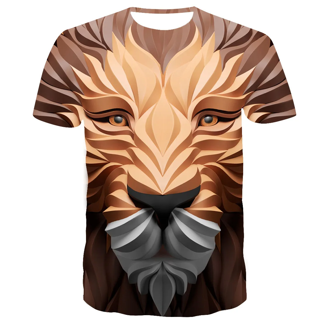 

Новинка, хит продаж, крутая Мужская футболка с 3D головой волка, модная повседневная футболка унисекс с забавными животными, летняя уличная б...