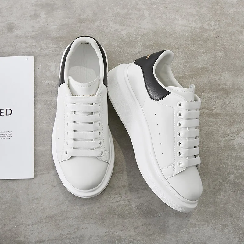 

Spring Designer Wedges White Shoes Female Platform Sneakers couples Feminino Casual Female Women Trainers Mcqueens Shoes 35-44