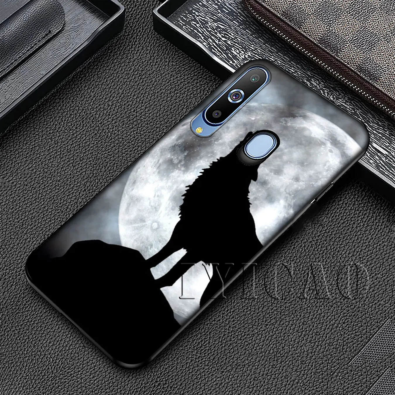 Мягкий силиконовый чехол IYICAO Wolf для Samsung Galaxy A70 A60 A50 A40 A30 A20 A10 M10 M20 M30 M40 A20E - купить по