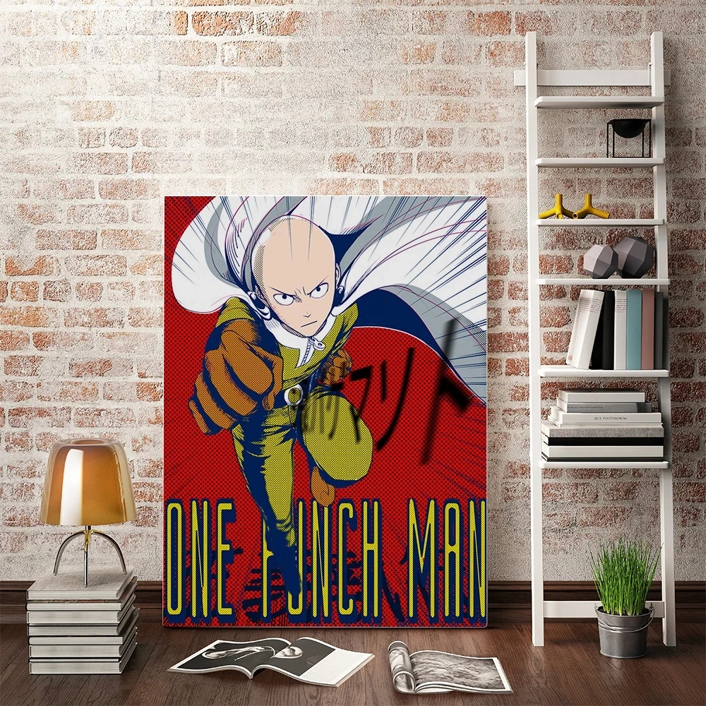 

Anime One Punch Man Wall Art Canvas Poster Pictures Home Decoration HD Prints Painting Nordic Creative Modular For Children Room