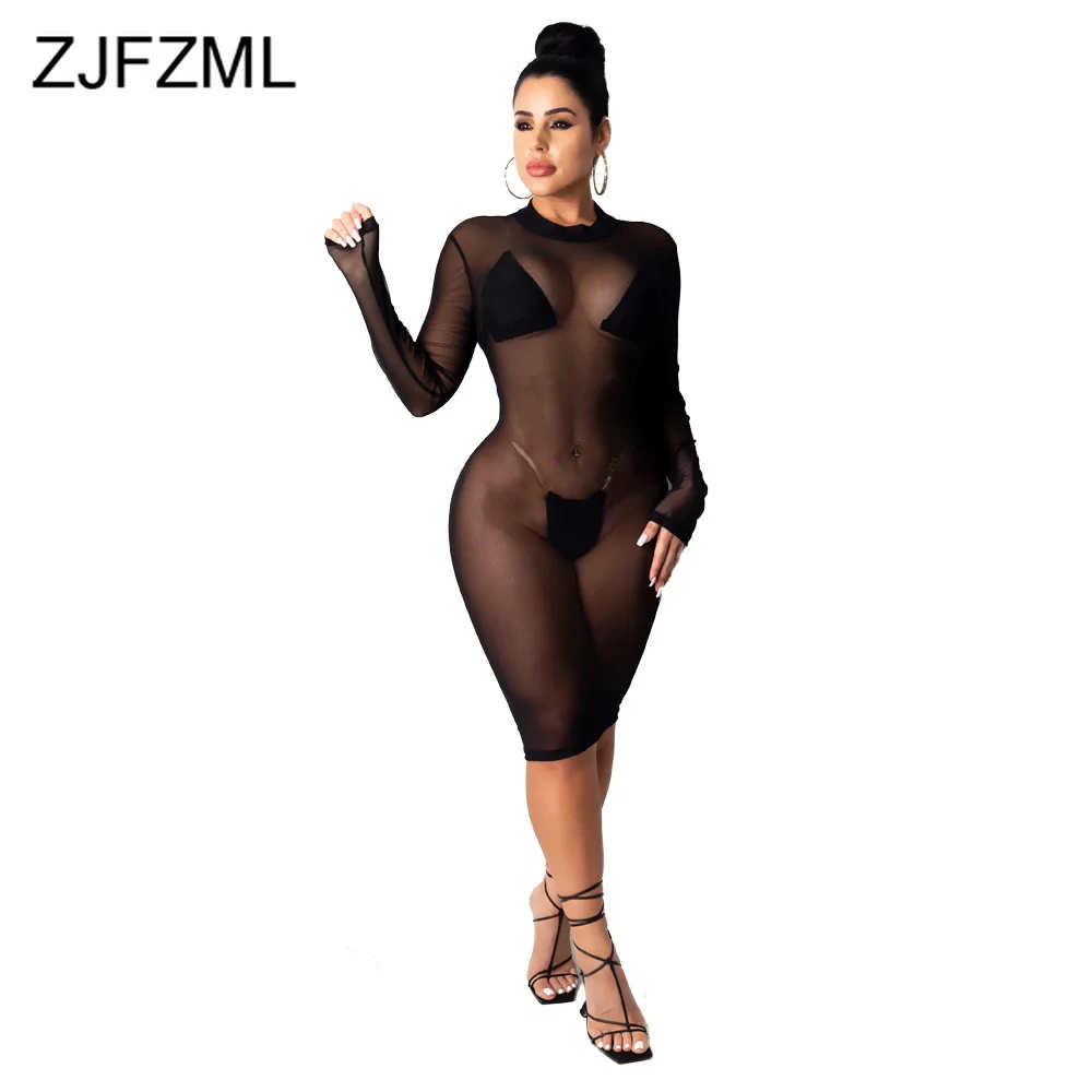 Черное прозрачное Сетчатое лоскутное женское вечернее платье элегантное