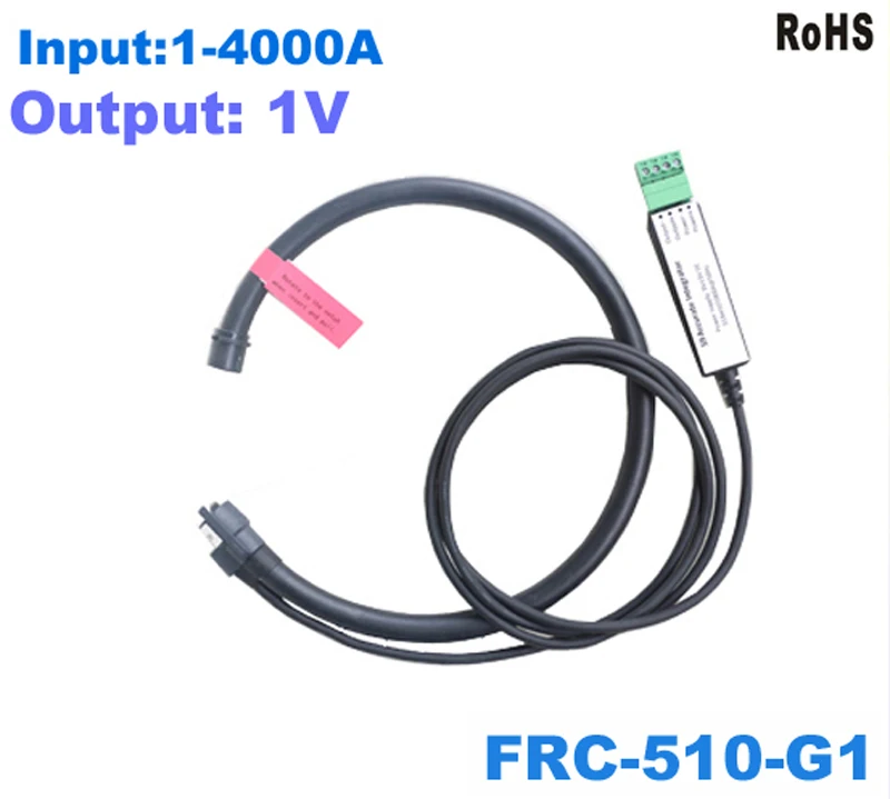 Rope CT Rated current 4000A Output: 1Vrms flexible rogowski coil ct FRC-510-G1 transformer split type |