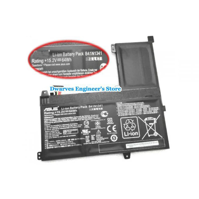 

15.2V 64Wh B41N1341 Laptop Battery B41Bn95 For ASUS Q502L Q502LA Q502LA-BBI5T12 Laptop