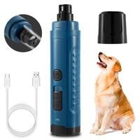 2021 newest dog nail grinder with 2 led light 2 speed rechargeable electric pet trimmer pet supplies