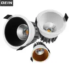 Светодиодные светильники с регулируемой яркостью, утопленный антибликовый COB 7 Вт12 Вт15 Вт, искусственная яркость 110-220 В, светодиодное освещение для помещений