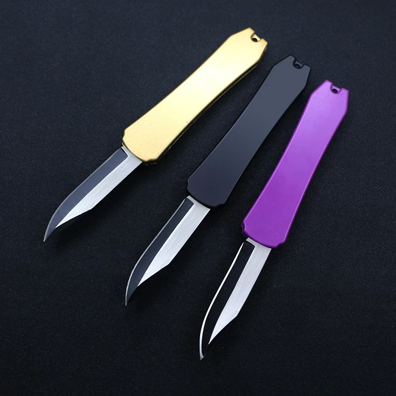 Buy Magic Mini 440 Blade Pocket OTF Portable Outdoor Knife Key Ring Decorative Camping Adventure EDC Tools Kitchen Dinner Cutter on