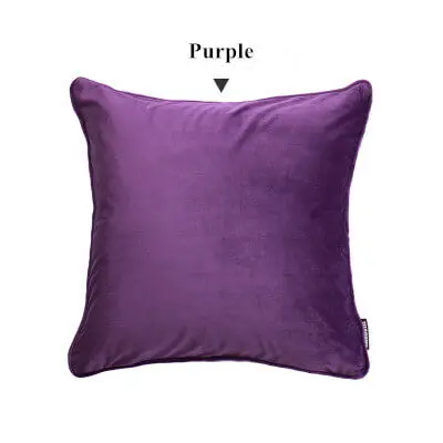 Purple LeRadore роскошный однотонный велюровый чехол для подушки, Наволочки для подушек, домашний клуб, компания, декоративный текстиль, 50*50 см, 60*60 см, 70*70 см - Цвет: Purple