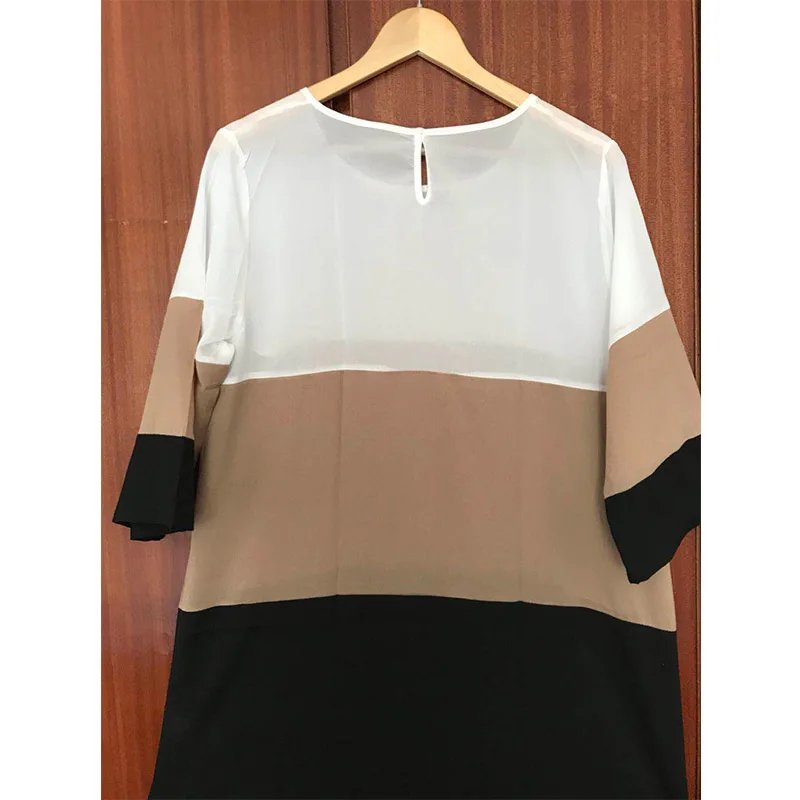 Женское короткое платье с разноцветным разрезом модные прямые Вечерние