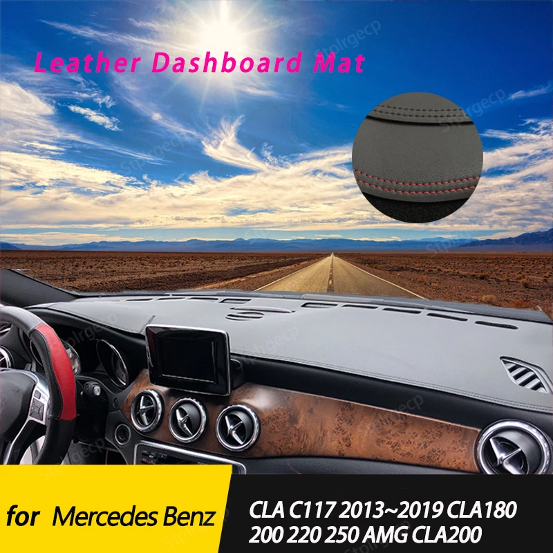 

Противоскользящий коврик для Mercedes Benz CLA C117, 2013-2019 дюйма, из кожи
