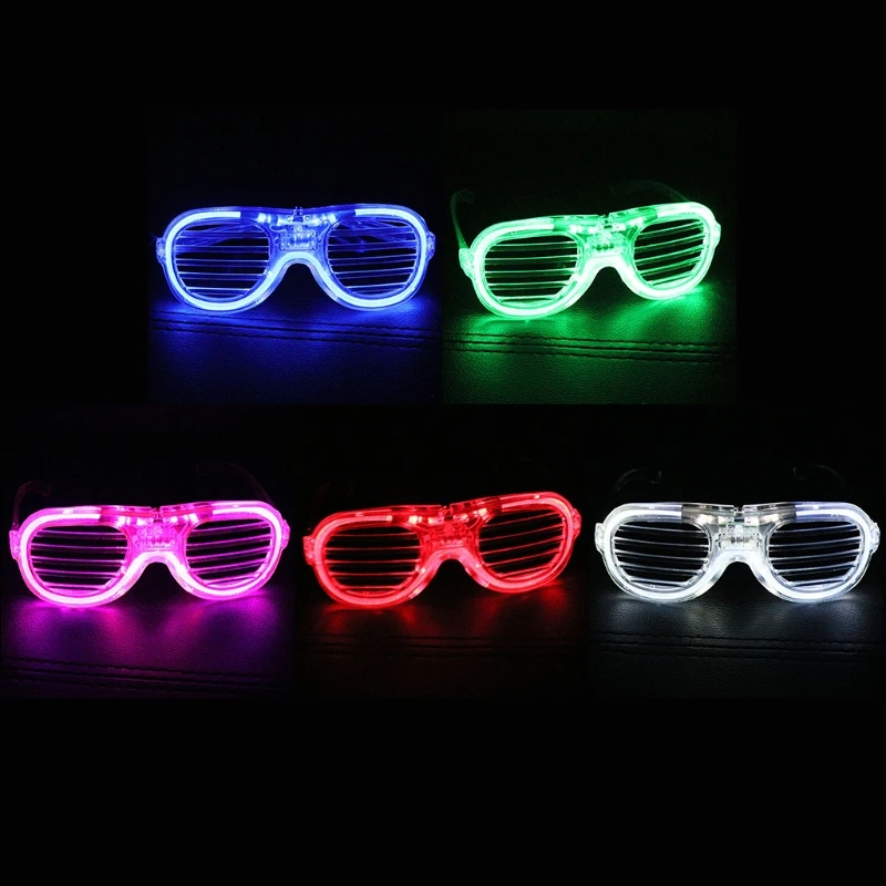 

72XC Flashing Glasses Handsize Shiny Children Party Glowing Supplies Interactive Baby Toys Halloween Party Favors for Kids
