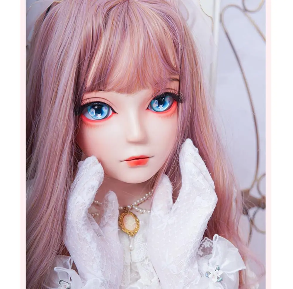 (HIDOLLS 25) женские маски ручной работы из кремниевой смолы с полуголовой для косплея