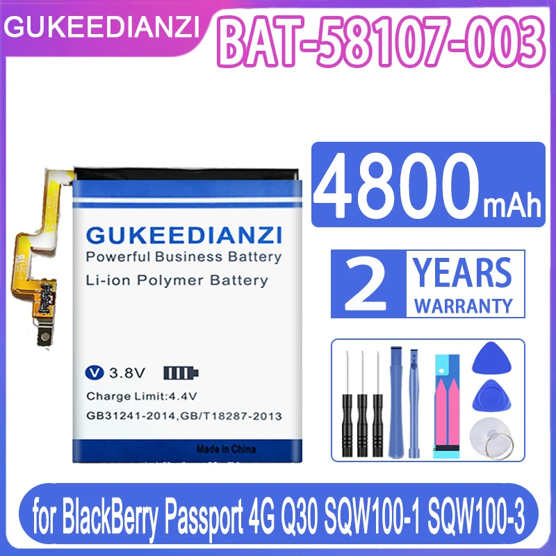 Высококачественный аккумулятор для BlackBerry Priv/Q20 Classic/Z30/Keytwo KEY2/Passport 4G Q30/для KEYone Q10 LTE
