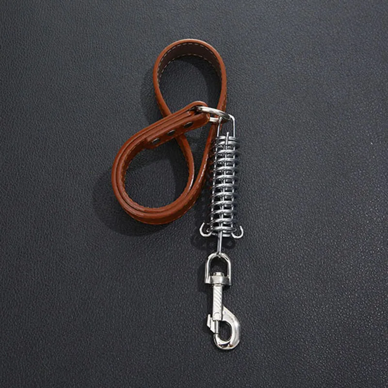 Поводок для короткой собаки не тянется амортизирующая неразрушимая безопасная