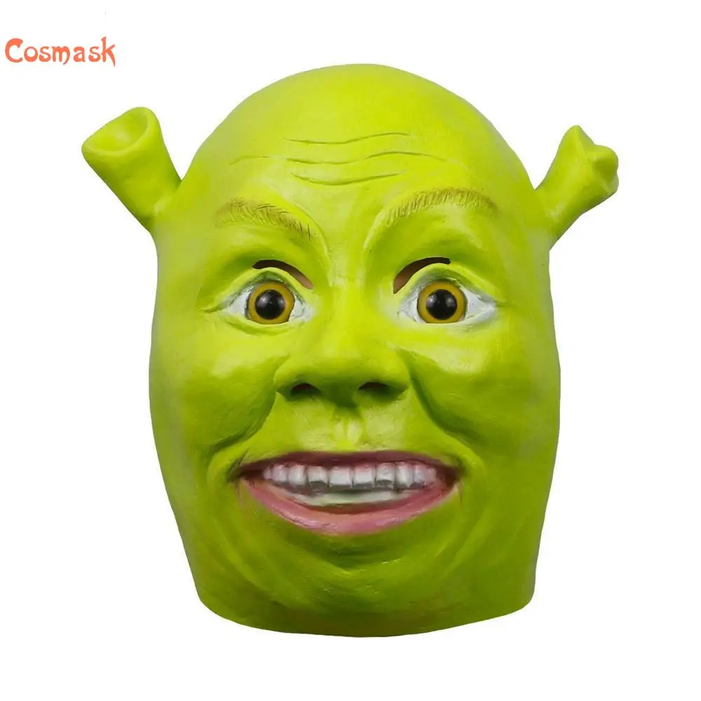 Cosmask Хэллоуин украшения маски &quotШрек&quot Праздник карнавал интересные вечерние