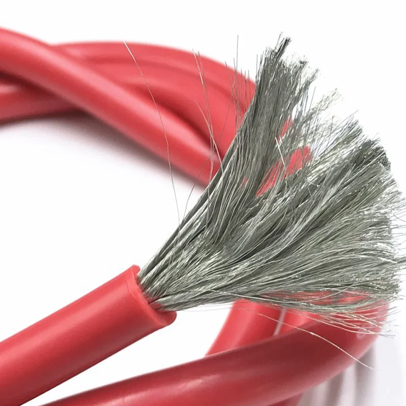1 метр красный + Черный силиконовый кабель 13AWG 12AWG 14AWG 16WG 18AWG 20AWG 22AWG 24AWG термостойкий