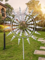 outdoor wind spinners lawn ornaments catchers magical and unique metal windmill garden border patio decoration new year 2022