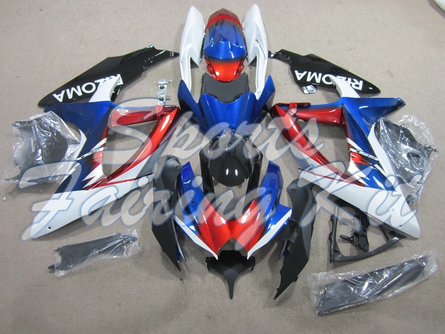 Обтекатель для GSXR 750 2008 2010 K8 Пластиковые обтекатели GSXR750 08 10 наборы обтекателей
