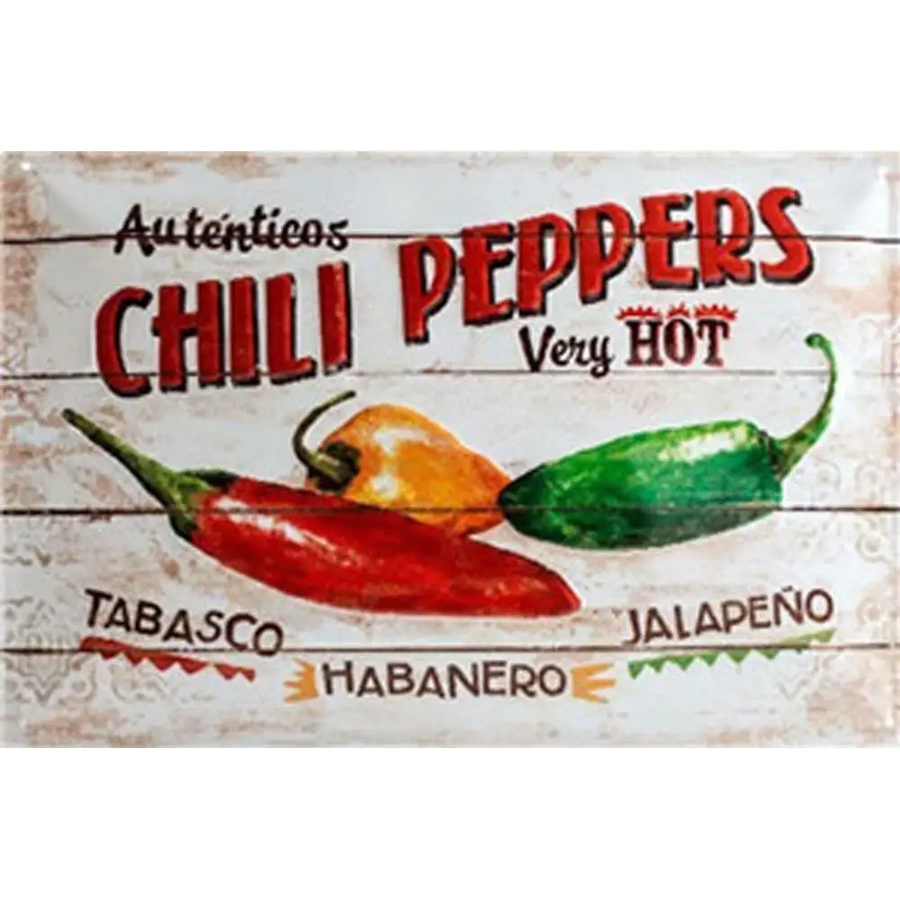 Tin Metal Signs Wall Plaques Metal Picture Prints Chili Peppers Retro Posters Decorations Bar Club Wall Home Wall Stickers
Tin Metal Signs Wall Plaques Metal Picture Prints Chili Peppers Retro Posters Decorations Bar Club Wall Home Wall Stickers