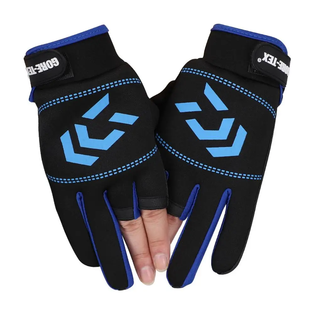 

1 Pair Fishing Gloves Men Women Outdoor Fishing Anti-slip 3 Cut Finger Sports Fish Equipment Angling SBR Gloves