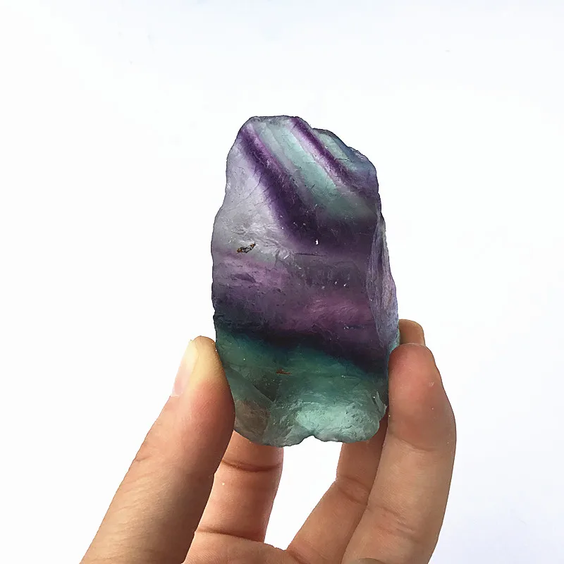 Натуральный Необработанный Радужный флюорит необработанный камень натуральные
