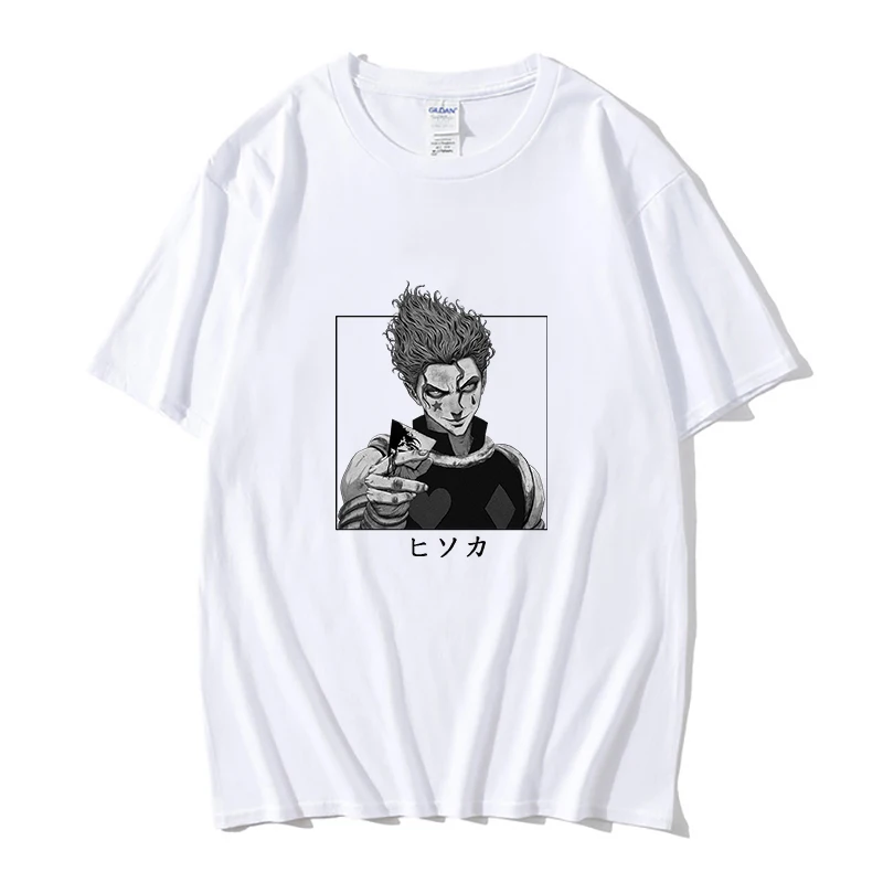 

Kawaii Hunter X Hunter T Shirt Men Funny Summer Tops Cartoon HISOKA MOROW Graphic Tees Harajuku Unisex Anime Hot T-shirt Male
