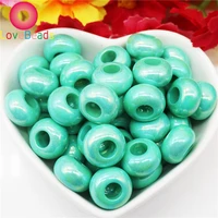 10pcs color muranos charms big hole spacer beads fit pandora charms bracelet bangle snake chain necklace women jewelry making