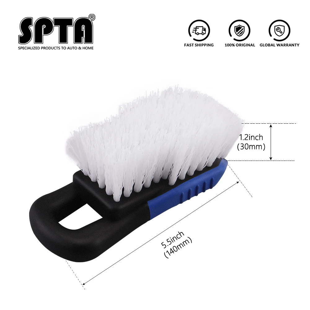 

SPTA Pedal Foot Mat Cleaning Brush Vehicle Hub Tire Washing Brush Interior Cleaning Brush Car Dusting Washing Tools