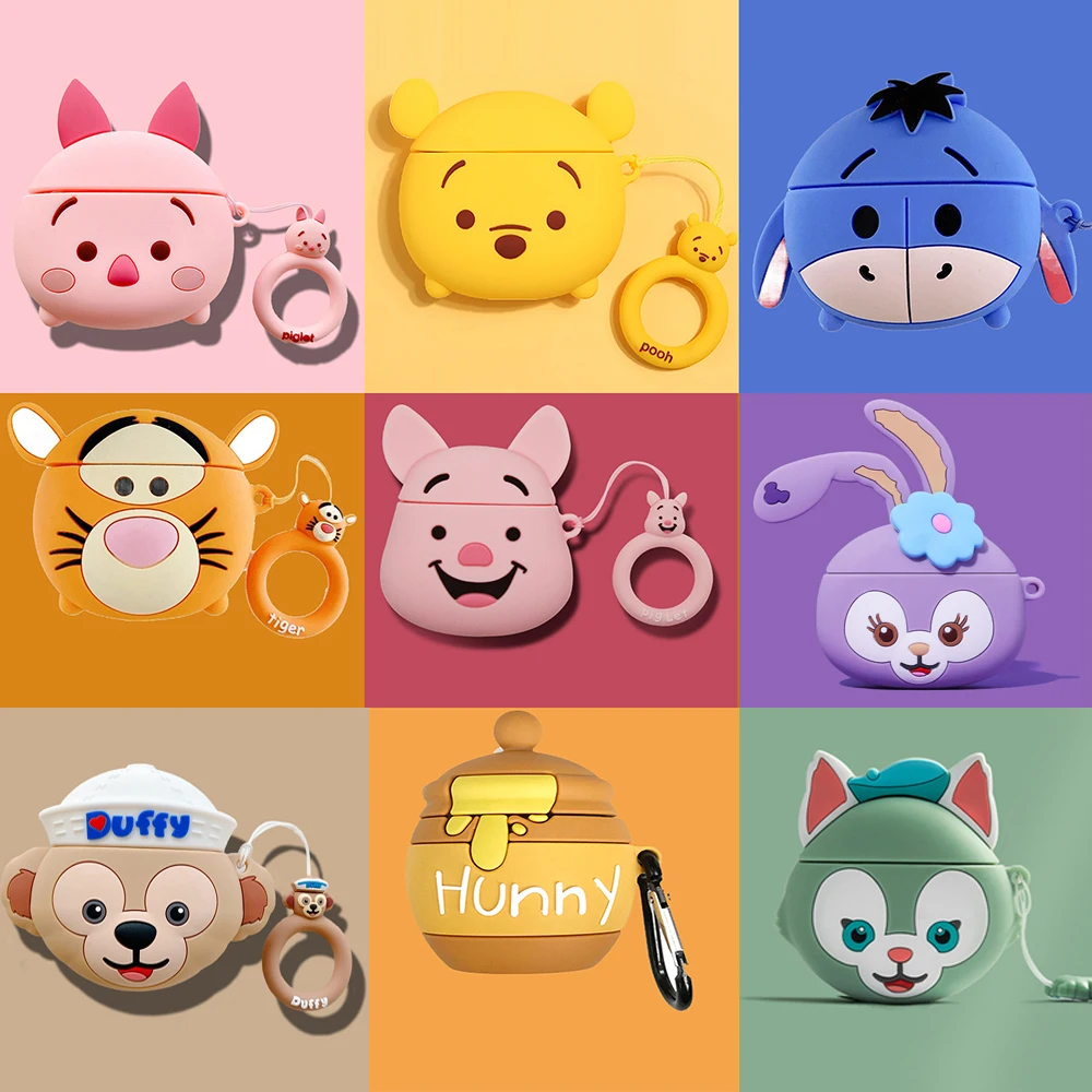 Чехол силиконовый для наушников Disney Airpods Pro 2 3d защитный чехол милый поросенок