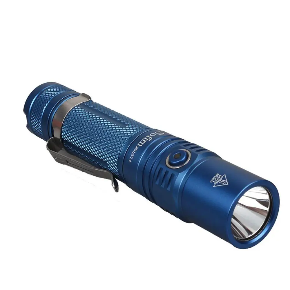 Новый Синий Коричневый Sofirn SP32A V2.0 светодиодный фонарик CREE XPL2 Тактический 18650