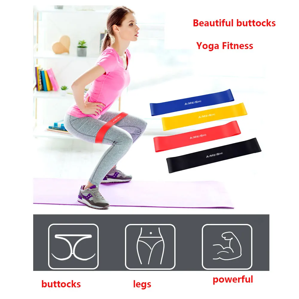 

10-40LB Training Fitness Gum Exercise Gym Strength Resistance Bands Expander Pilates Rubber Fitness Mini Band Workout Equipment