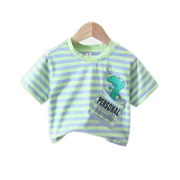 new summer baby girls clothes fashion children boy clothing cotton striped t shirt toddler casual costume infant kids xs08