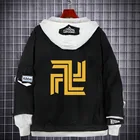 Джинсовая куртка с капюшоном Kokounoi Hajime для косплея, джинсовая толстовка с капюшоном, черная верхняя одежда с капюшоном для Хэллоуина