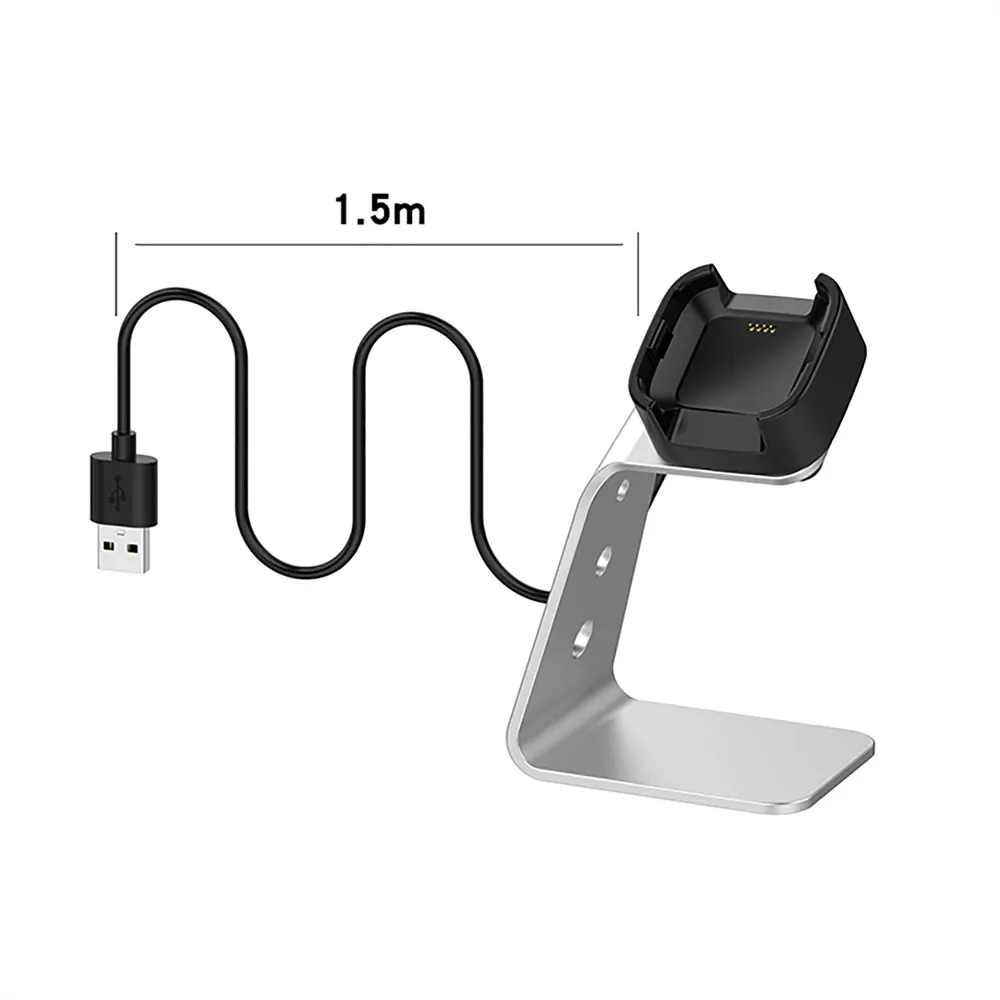 

Aluminum Alloy Charging Dock for Fitbit Versa Charger Station Stand Fast Charging With Chip for Fitbit Versa Lite/SE Watch
