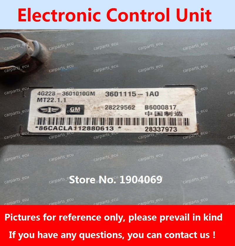 

Двигатель бортовой компьютер B6000817 3601115-1A0 4G22B-3601010GM MT22 ECU B6000936 3601010K2E2 28321115 для FAW-GM Kuncheng/Цзябао автомобиля
