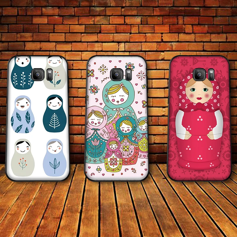 Чехлы для samsung A70 50 40 30 20 10 60 6 Plus мультфильм матрешки A7 A8 A9Soft на заднюю панель