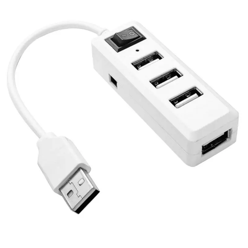 Портативный Разветвитель USB 2 0 с 4 портами Удлинительный адаптер для зарядки