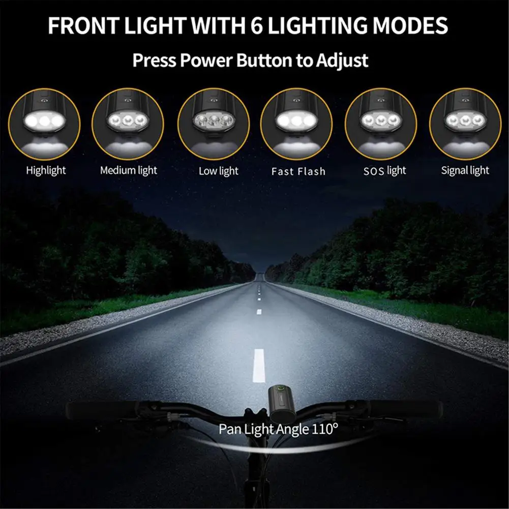 

LED Bike Light Front USB Rechargeable Headlight for the Bicycle IPX5 Waterproof Lantern for Cycling Bike Accessories