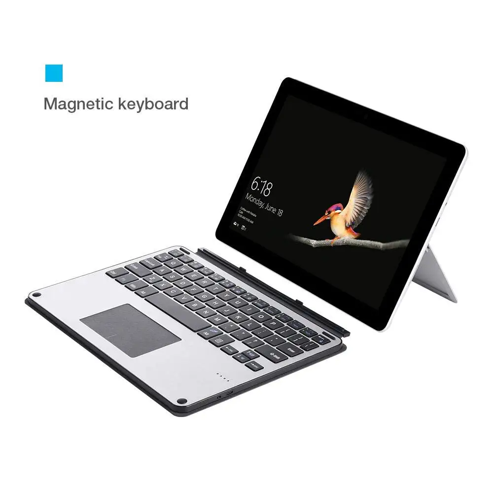 Для Microsoft Surface Go 10 дюймовая клавиатура Bluetooth беспроводная алюминиевая сплав США