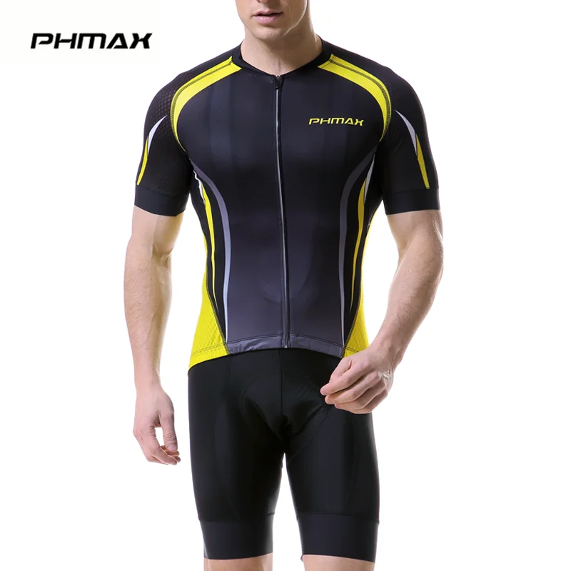 PHMAX летний комплект из Джерси для велоспорта одежда костюм с коротким рукавом MTB