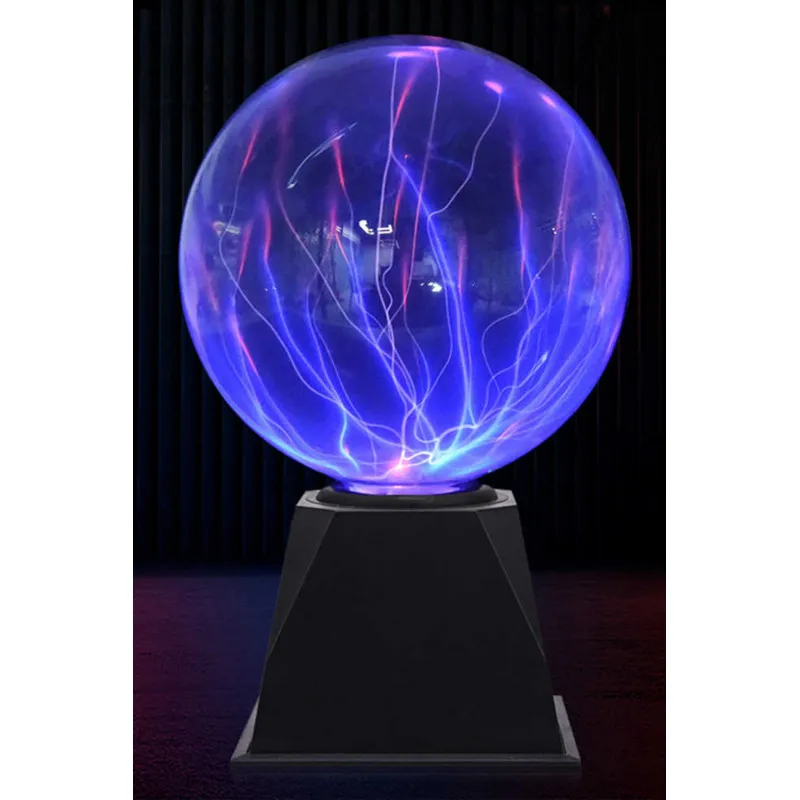 Плазменный шар Тесла Audio (D 20 см) Blue|Ночники| |