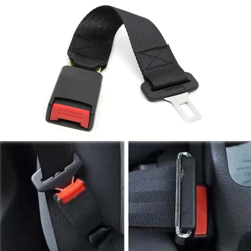 

14" Longer 36cm 14" Universal Car Auto Seat Seatbelt Safety Belt Extender Extension Buckle Seat Belts & Padding Extender