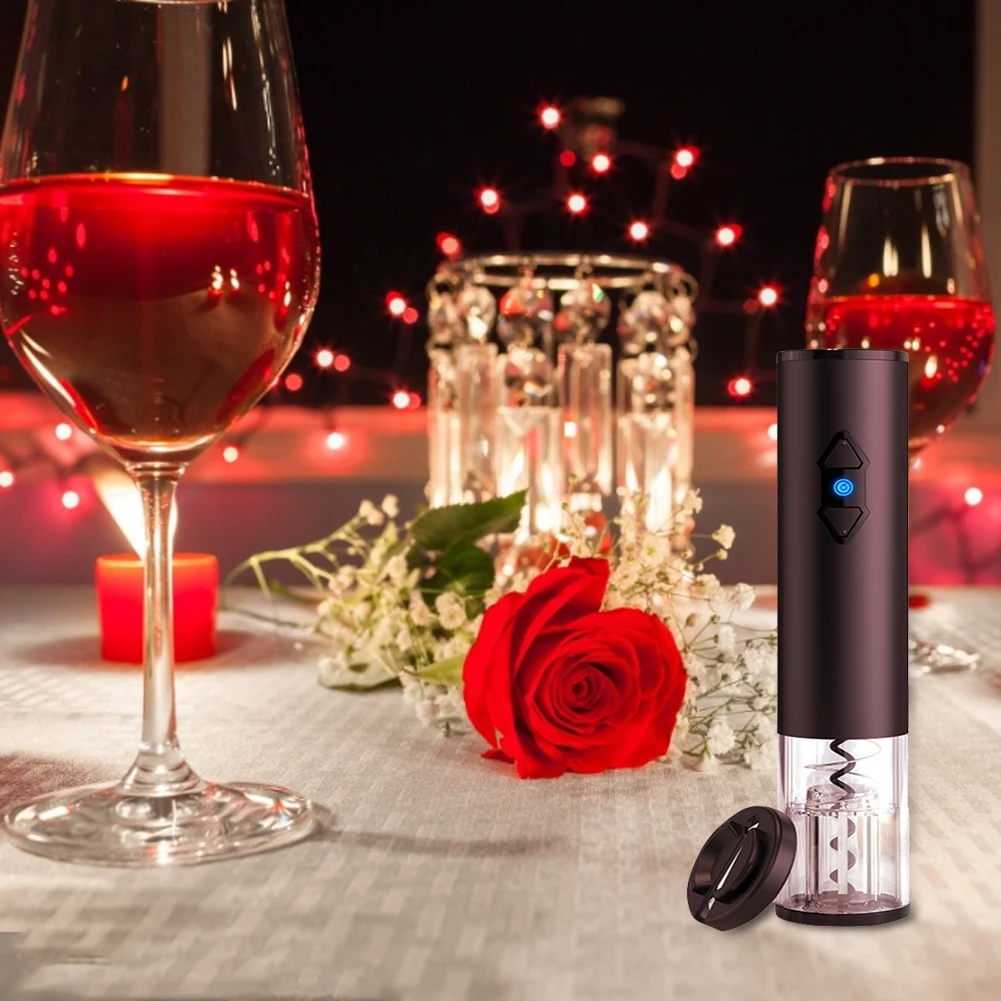 

Electric Bottle Opener for Wine Foil Automatic Bottle Opener Kitchen Accessories With Vacuum Stopper Gadgets Bottle Openers New