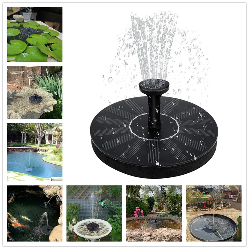 

Solar Fountain Pump Solar Powered Water Fountain Garden Fountain Floating Water Solar Waterfall Pool Pond Garden Decoration Toys