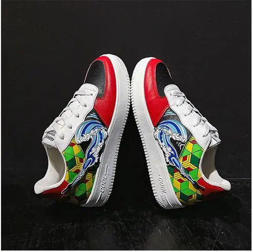 

men shoes Demon Slayer sneakers Cartoon Anime tenis running shoes zapatillas Harajuku Hip hop platform student AAF1