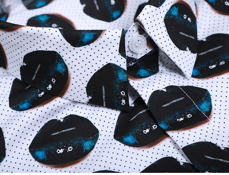 Мужская рубашка Minglu роскошная мужская классическая с длинным рукавом в горошек и