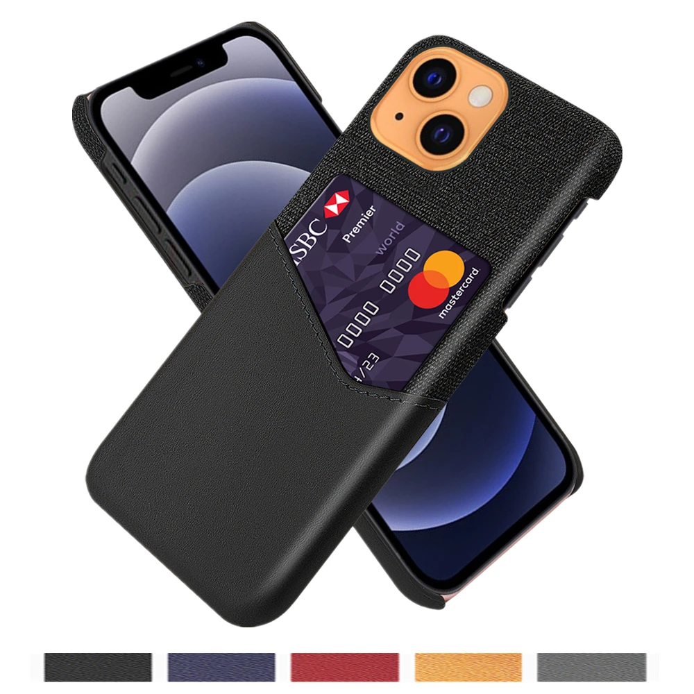 

Card Slots Cover Business Funda For iPhone 13 12 Mini 11 Pro Max 7 8 Plus 6 6S XS MAX XR X 5 5S SE 2020 13mini 13pro Case Coque