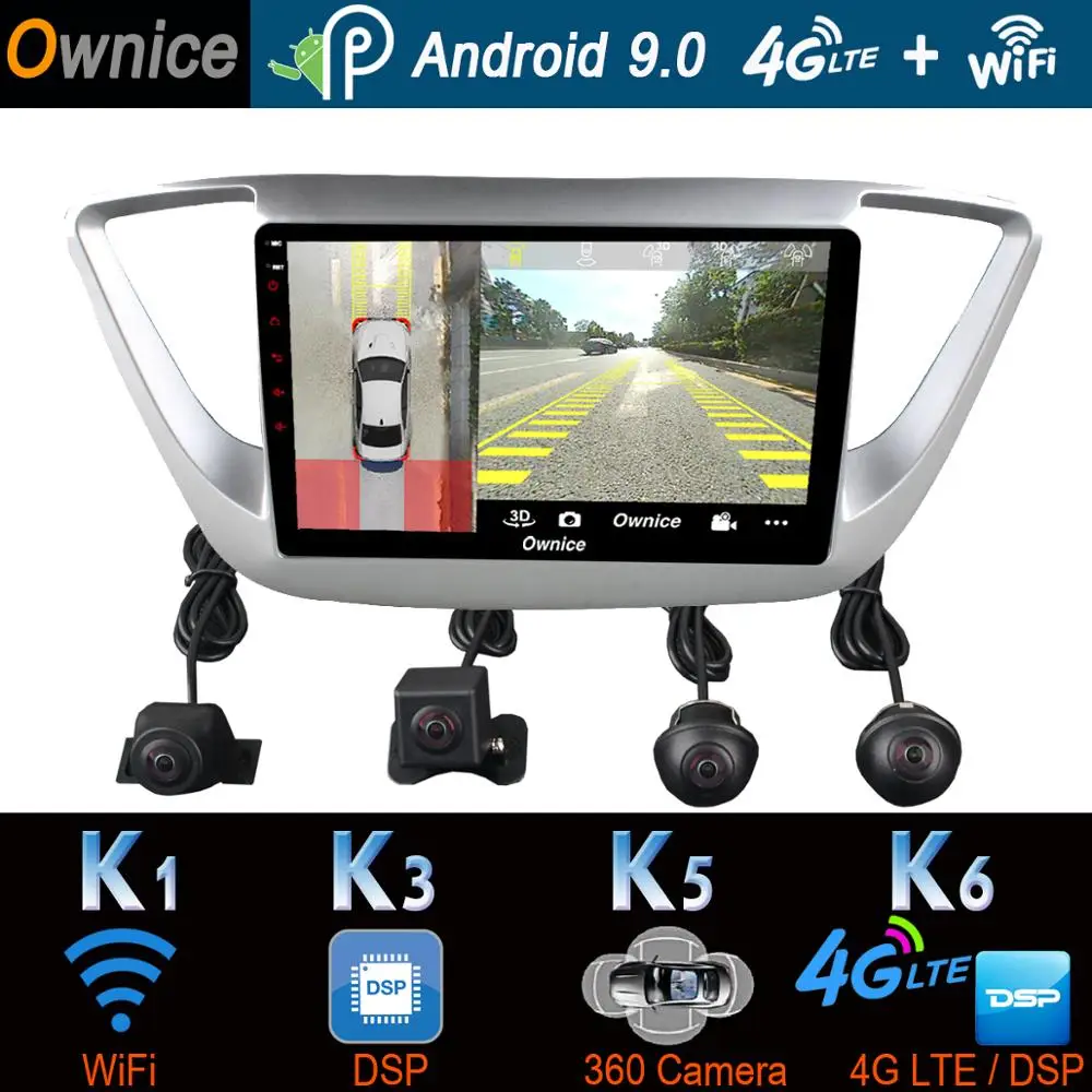 360 ° панорамный 4 Гб + 64 ГБ Android 9 0 автомобильное мультимедийное радио GPS SPDIF DSP CarPlay